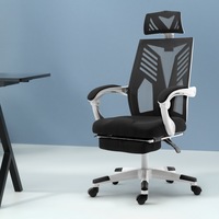 1 Artiss Mesh Office Chair with Footrest