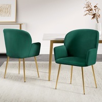 Artiss Kynsee Dining Chairs Upholstered Velvet Set of 2