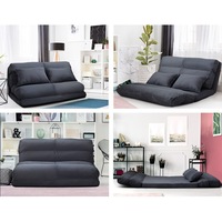 2 Seater Sofa Bed Artiss Floor Lounge Suede