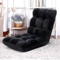 1 Seater Artiss Floor Lounge Sofa Black