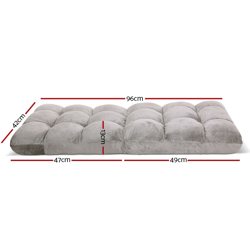 Buy Artiss Lounge Sofa Bed Floor Recliner Futon Chaise Folding Couch