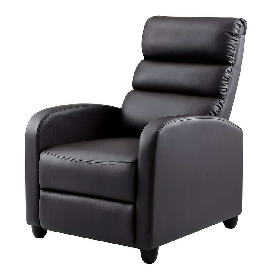 Artiss Recliner Chair Leather Lounge Sofa Armchair Home Furniture Office Brown