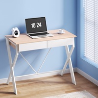 100cm Artiss Computer Desk Drawer Oak