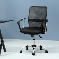 1x Artiss Mesh Office Chair Black