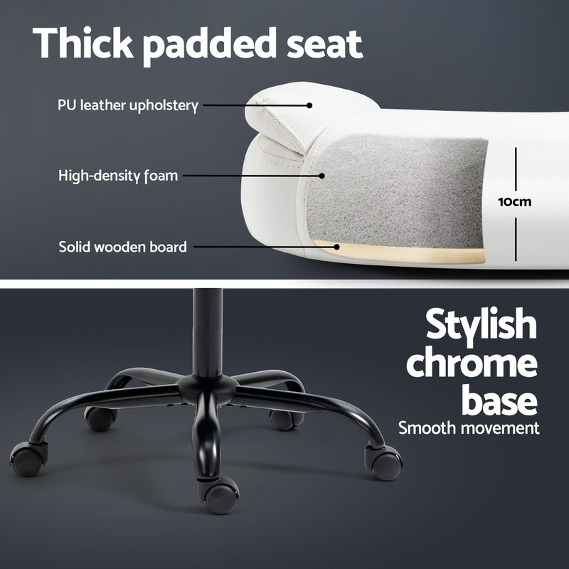 Buy Artiss Office Chair Leather Computer Executive Chairs Gaming Study