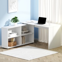 130cm Artiss Computer Desk Bookshelf White
