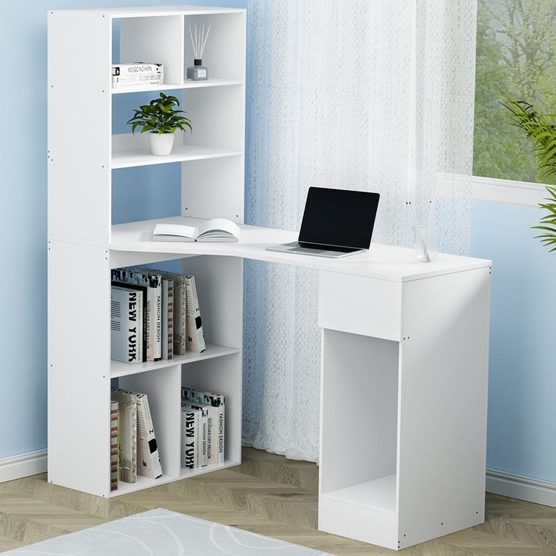 Buy Artiss Computer Desk Study Office Table Bookshelf Storage Shelves