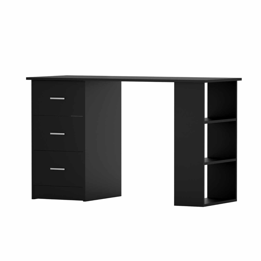 120cm Artiss Computer Desk Drawer Shelf Cabinet Black