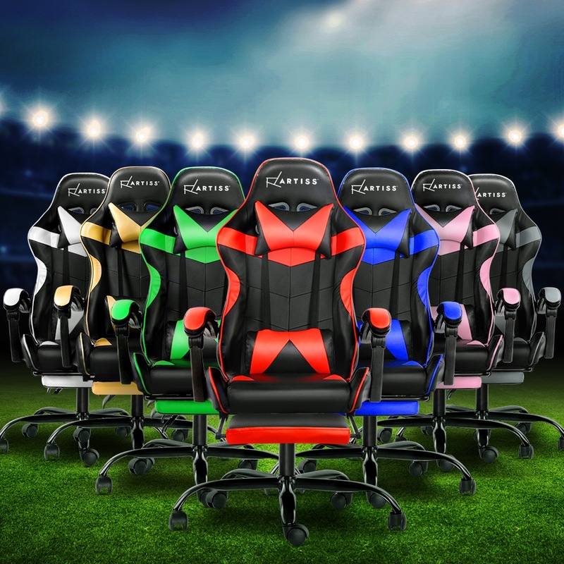 Buy Artiss Gaming Office Chair with Footrest MyDeal