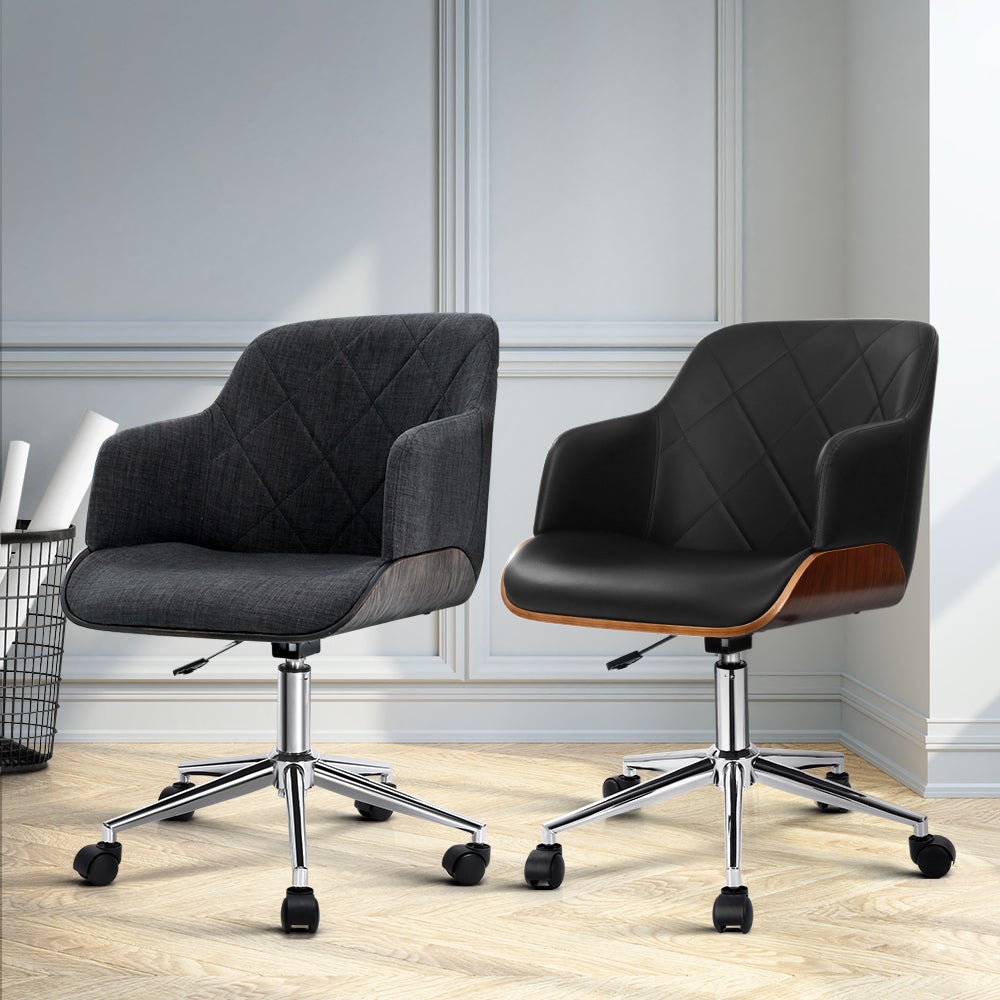 Artiss Office Chair Computer Chairs Leather Fabric