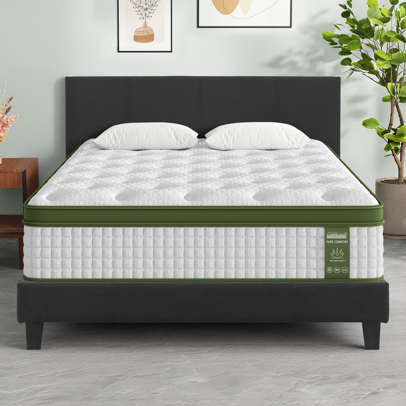 Buy Artiss Bed Frame Queen Size Base Fabric Neo MyDeal