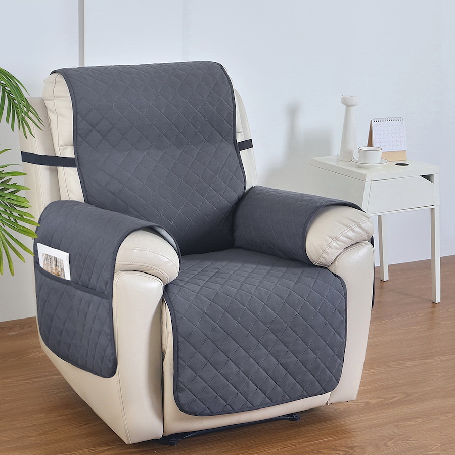 100% Water Resistant Artiss Recliner Chair Cover Grey