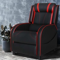 1x Artiss Recliner Chair Gaming Lounge Sofa Black