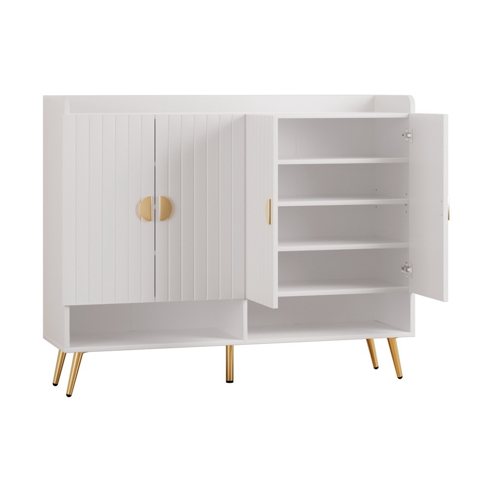 1 Artiss Shoe Rack Cabinet 5 Tiers 30 Pairs White
