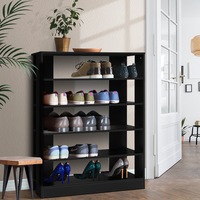 Artiss Shoe Rack Cabinet Shoes Storage Shelf Organiser Black White Stand Drawer