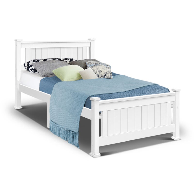 Single Wooden Timber Bed Frame Rio Kids, Single Wooden Bed Measurements