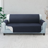 3 Seater Artiss Sofa Cover Couch Covers Quilted Dark Grey