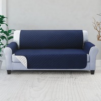 3 Seater Artiss Sofa Cover Couch Covers Quilted Navy
