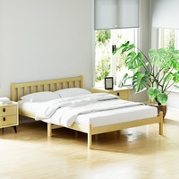 Artiss Bed Frame Double Size Wooden Mattress Base Timber Platform Oak SOFIE