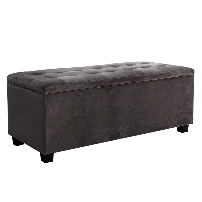 Buy Artiss Storage Ottoman Blanket Box Velvet MyDeal