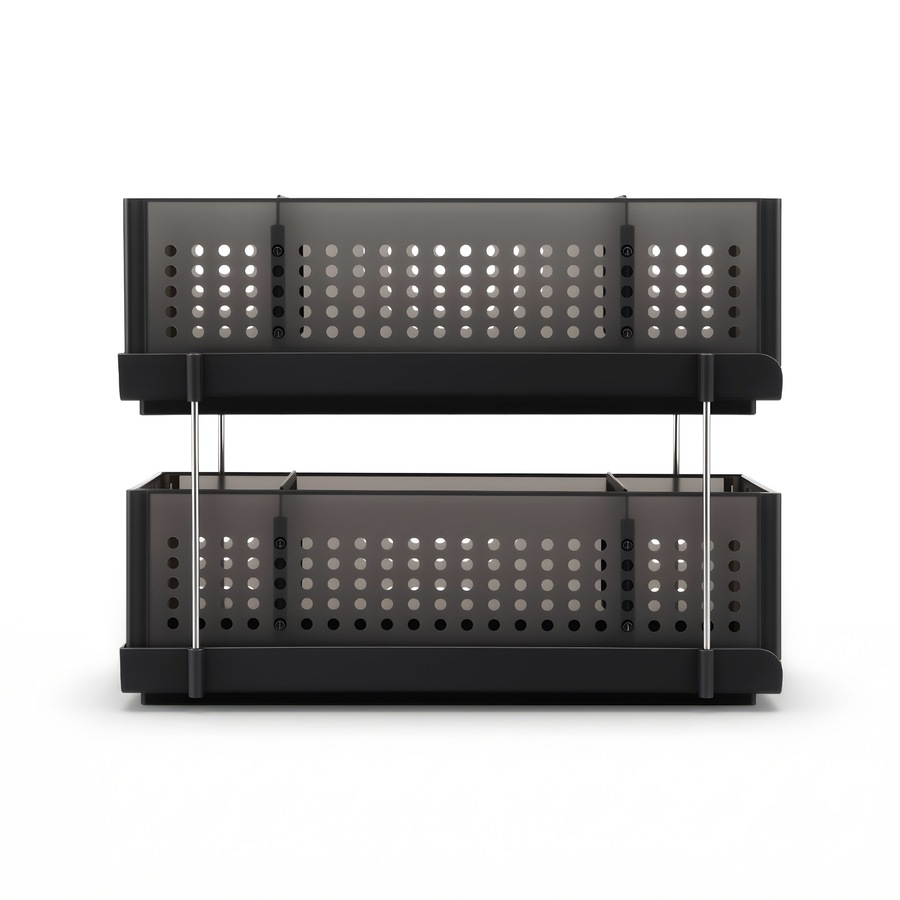 Artiss Under Sink Organizer 2 Tier Pull Out Drawer with Removable Baskets & Divider