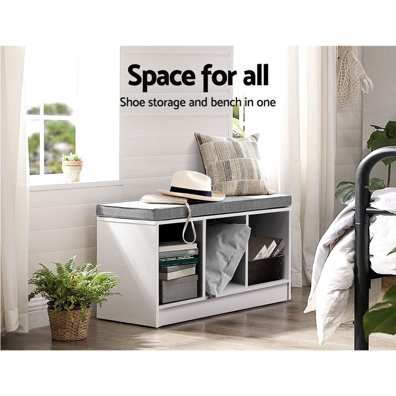 Buy Artiss Shoe Bench Shoes Storage Rack with Seat MyDeal