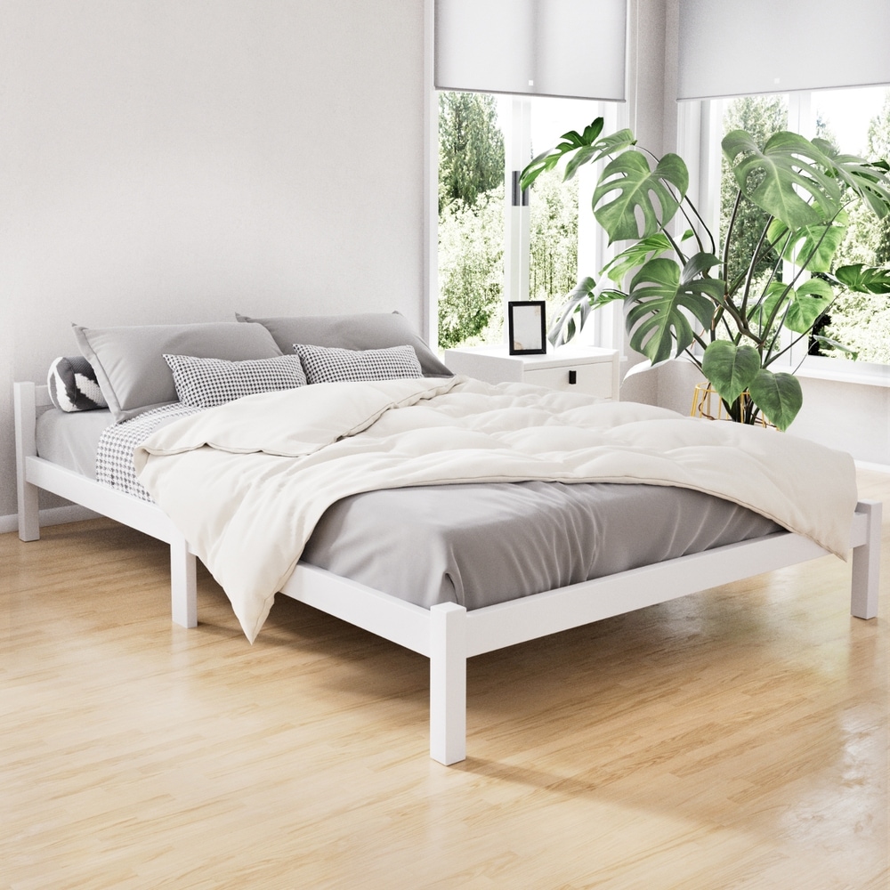 Artiss wooden deals bed frame