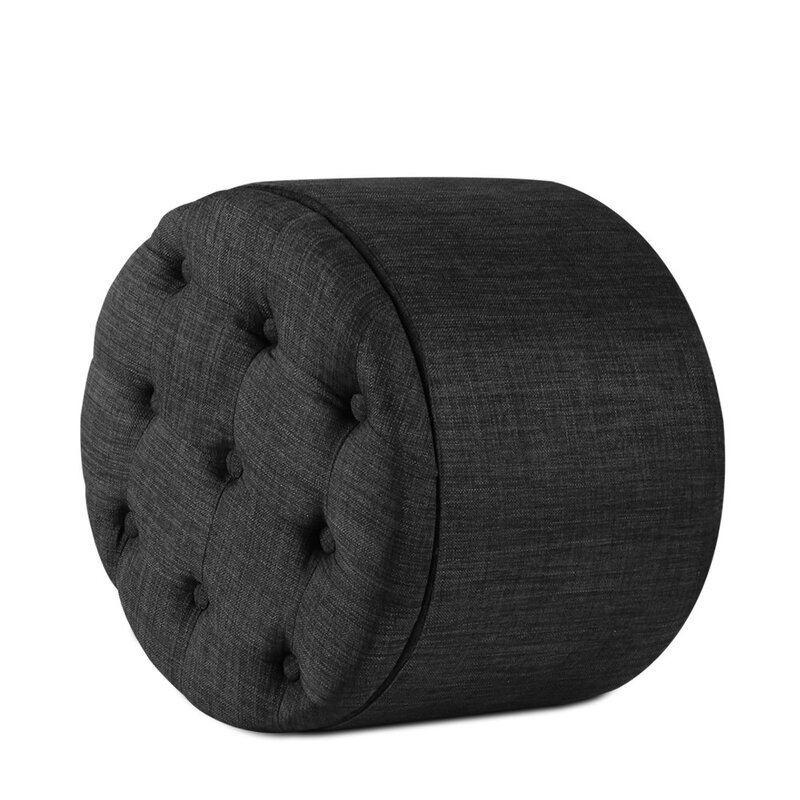 Buy Artiss Wooden Storage Ottoman Foot Stool Rest Footstool Padded Seat