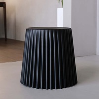 ArtissIn Set of 2 Bar Stools Plastic Stacking Foot Stools Side Table Dining Chairs Indoor Cupcake