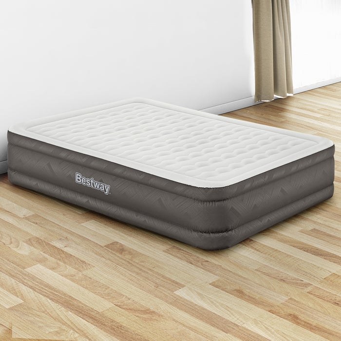 Bestway Queen Size Inflatable Air Mattress Navy and Grey Buy