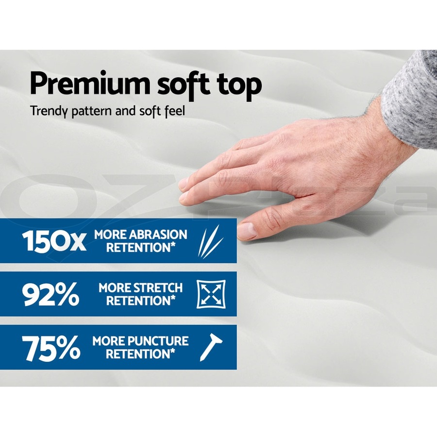 46cm Bestway Air Mattress Queen Inflatable Bed Airbed Grey