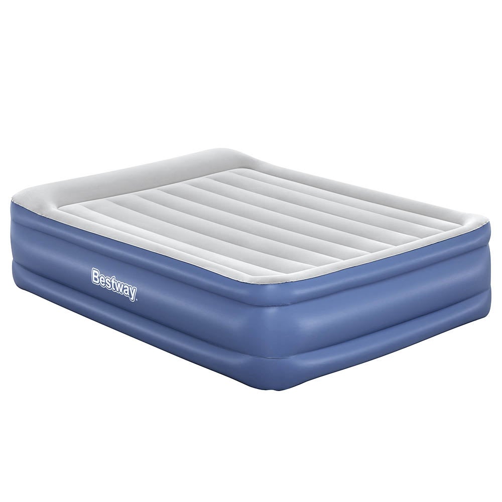 Bestway Air Mattress Queen Inflatable Bed 56cm Airbed 56cm Blue
