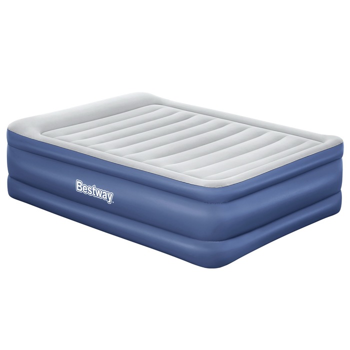 Bestway Queen Size Inflatable Air Mattress Navy and Grey Buy