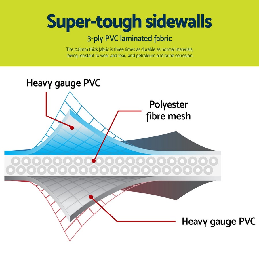 Bestway Swimming Pool 412x201x122cm Steel Frame Pool Set w/Pump Ladder