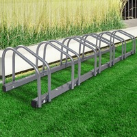 6 Bike Stand Rack Giantz Bicycle Storage Floor Parking Holder Cycling Silver