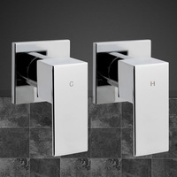 1 Set of Cefito Bathroom Wall Taps Bath Basin Tap Shower Tap Chrome