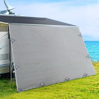 4.3x1.95M Weisshorn Caravan Privacy Screen Roll Out Awning End Wall Side Sun Shade