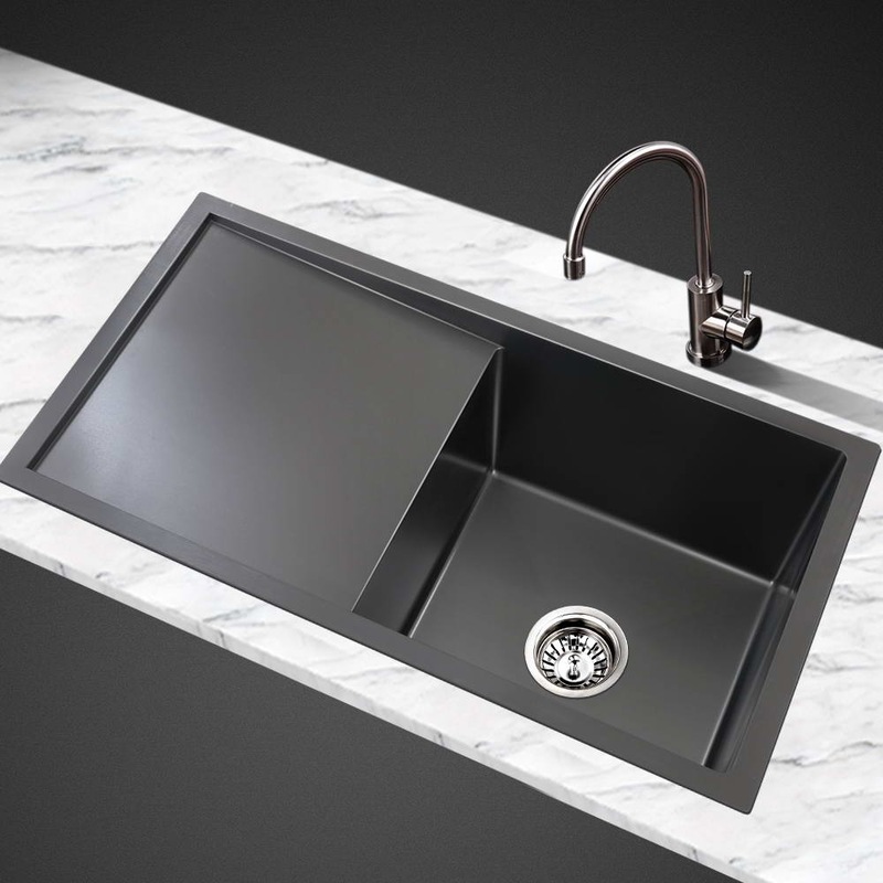 Buy Cefito Kitchen Sink 75x45CM Stainless Steel Sink Sinks Handmade