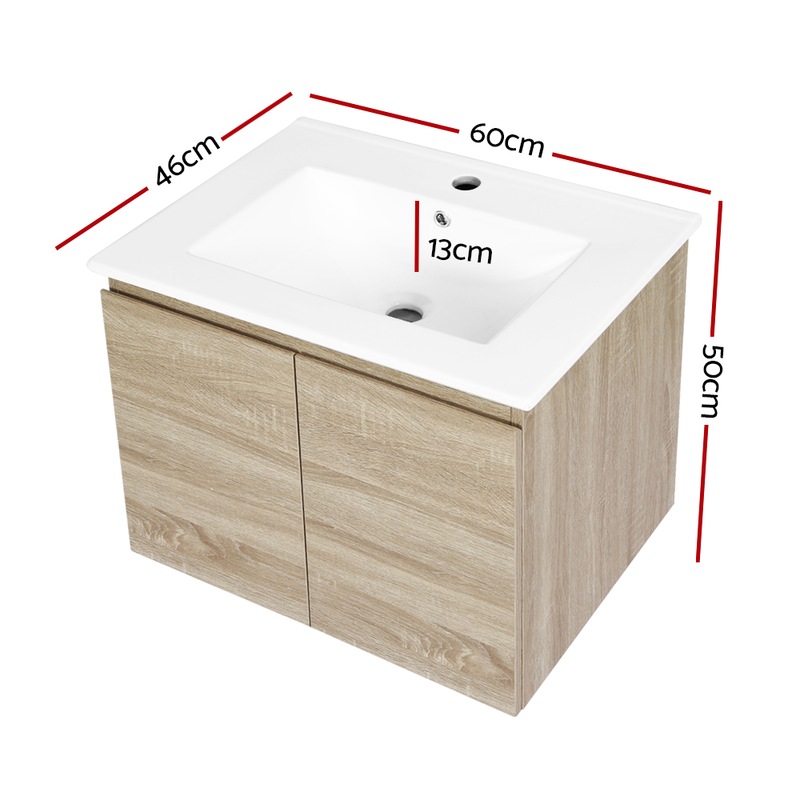Buy Cefito Vanity Unit Basin Storage Bathroom Wall Mounted