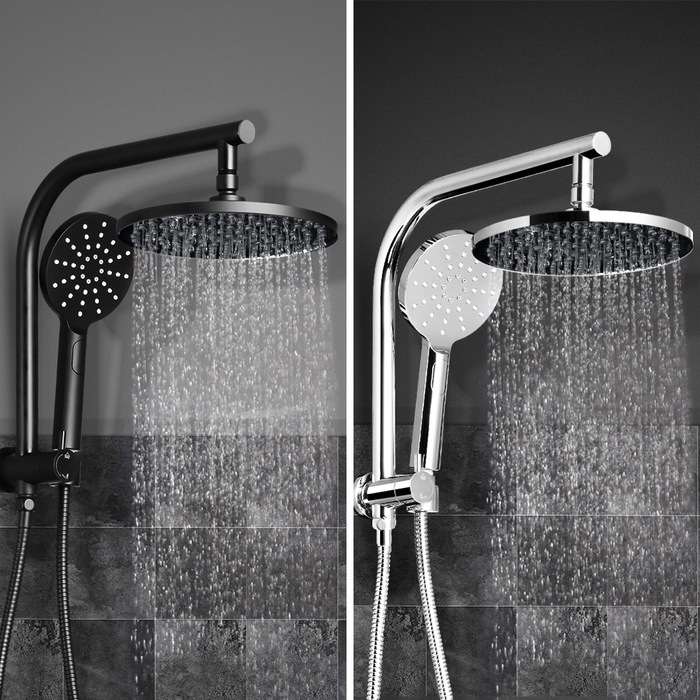 Cefito WElS 8'' Rain Shower Head Mixer Square High Pressure Wall Arm