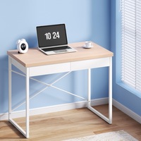 100cm Artiss Computer Desk Drawer Storage Oak