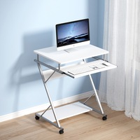 60cm Artiss Computer Desk Keyboard Tray Shelf White