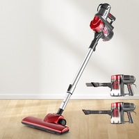 450W Devanti Stick Vacuum Cleaner Handheld Corded Red