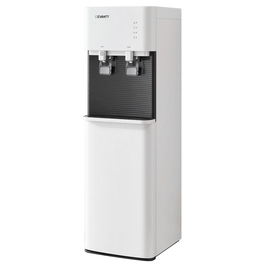 Devanti 2 Taps Water Cooler Dispenser Bottom Loading Dispenser Chiller Filter Purifier