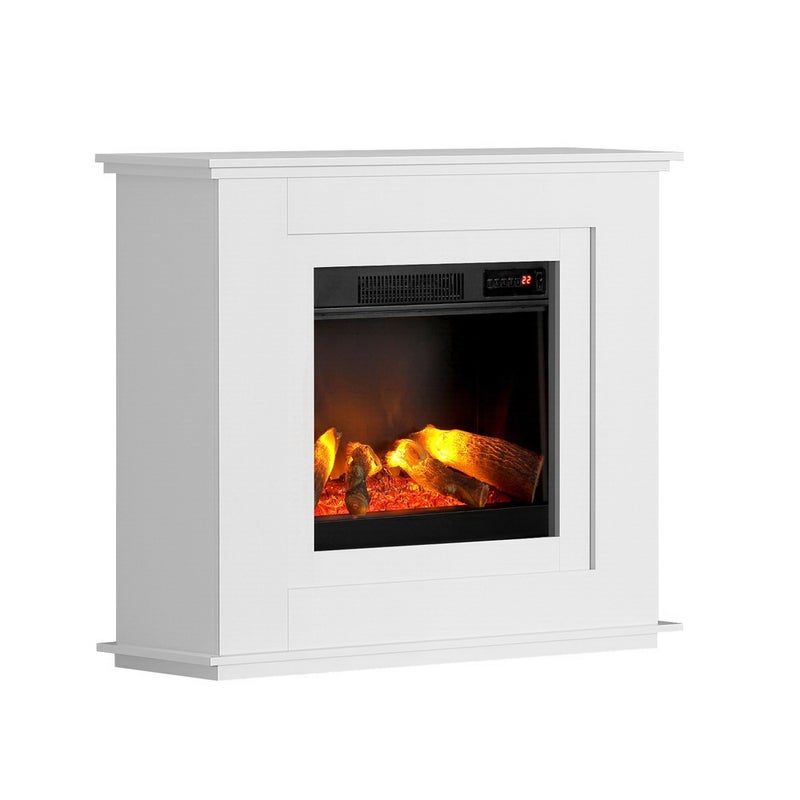 Buy Devanti Electric Fireplace Fire Heater 2000W White - MyDeal