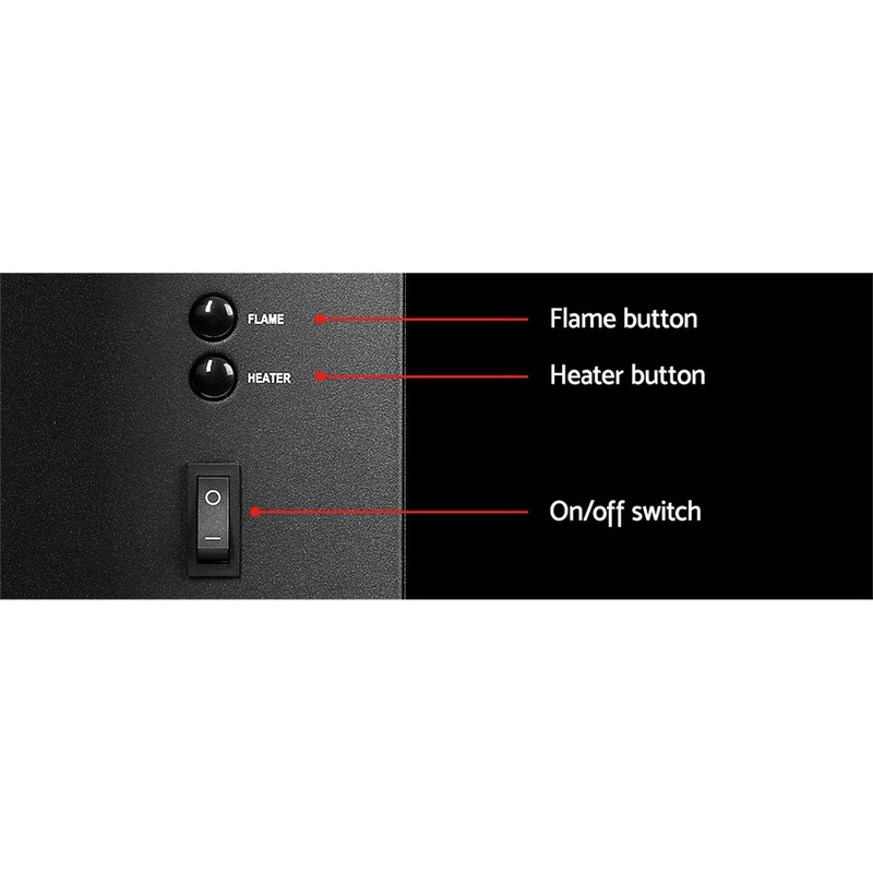 Buy Devanti Electric Fireplace Wall Mounted Heater MyDeal