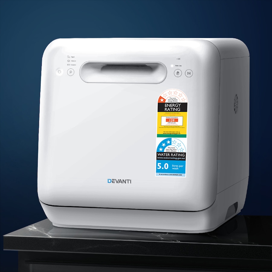 Devanti 3 Place Settings Benchtop Dishwasher