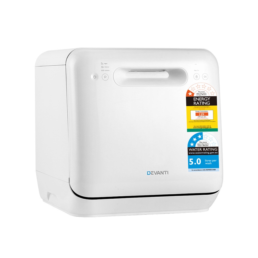 Devanti 3 Place Settings Benchtop Dishwasher