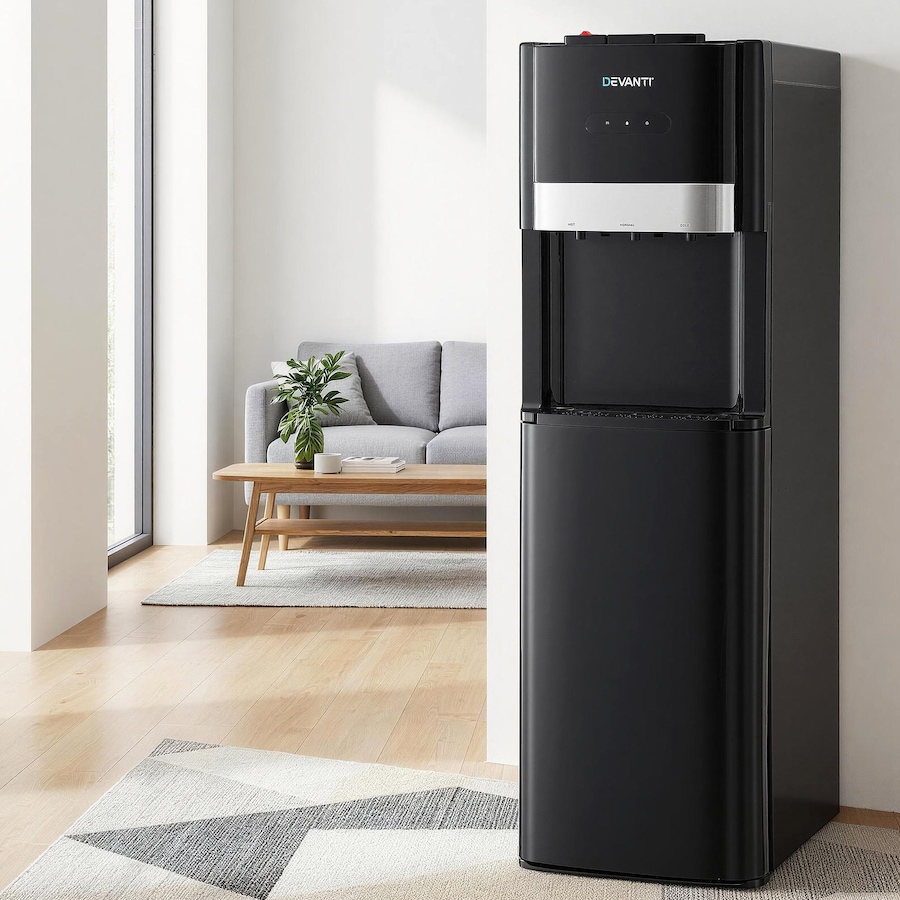 Devanti 3 Taps Water Cooler Dispenser Bottom Loading Dispenser Chiller Purifier