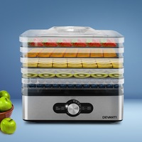 Devanti 5 Trays Food Dehydrator Stainless Steel Tray